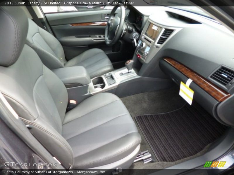 Graphite Gray Metallic / Off Black Leather 2013 Subaru Legacy 2.5i Limited