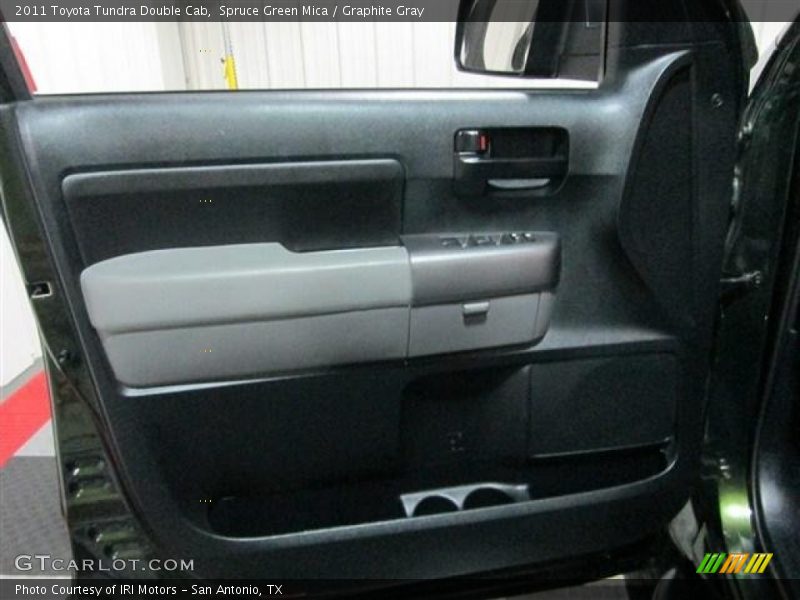 Spruce Green Mica / Graphite Gray 2011 Toyota Tundra Double Cab
