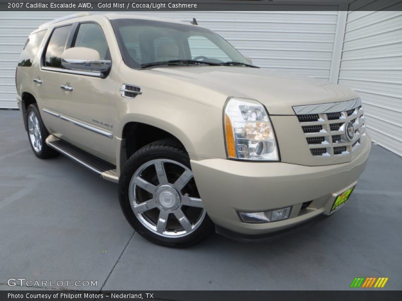 Gold Mist / Cocoa/Light Cashmere 2007 Cadillac Escalade AWD