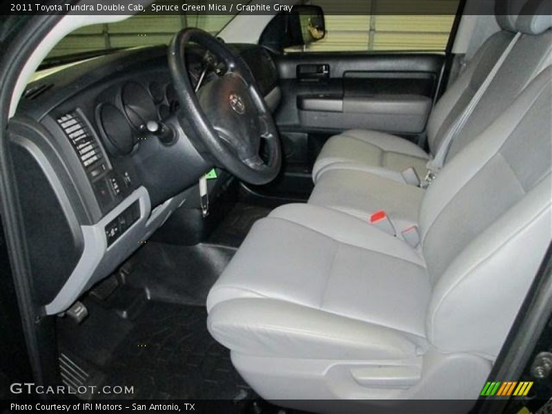 Spruce Green Mica / Graphite Gray 2011 Toyota Tundra Double Cab