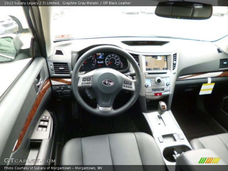 Graphite Gray Metallic / Off Black Leather 2013 Subaru Legacy 2.5i Limited