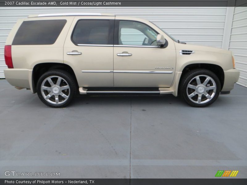 Gold Mist / Cocoa/Light Cashmere 2007 Cadillac Escalade AWD