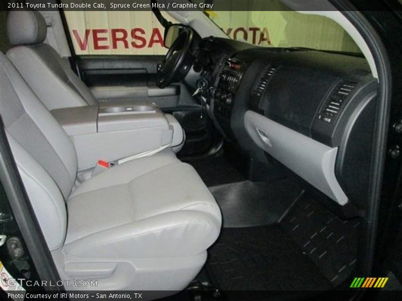 Spruce Green Mica / Graphite Gray 2011 Toyota Tundra Double Cab