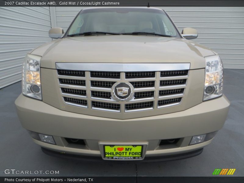 Gold Mist / Cocoa/Light Cashmere 2007 Cadillac Escalade AWD