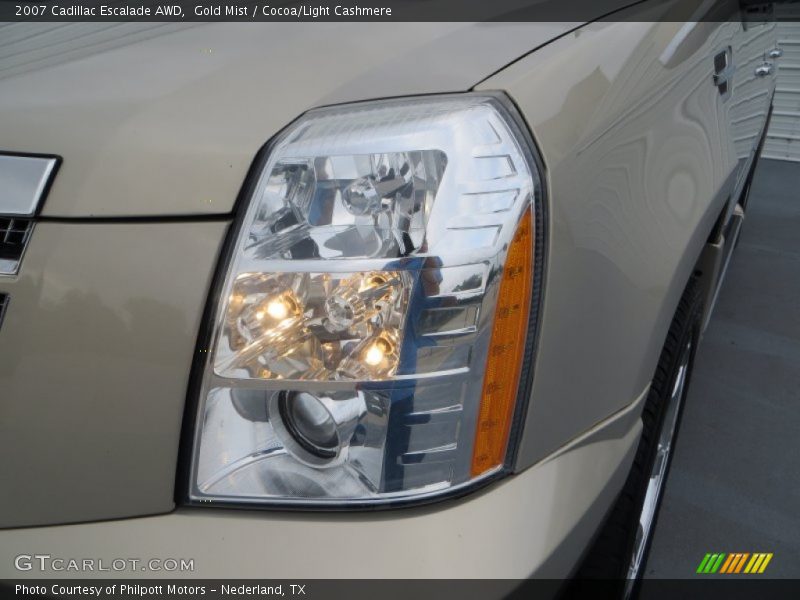 Gold Mist / Cocoa/Light Cashmere 2007 Cadillac Escalade AWD