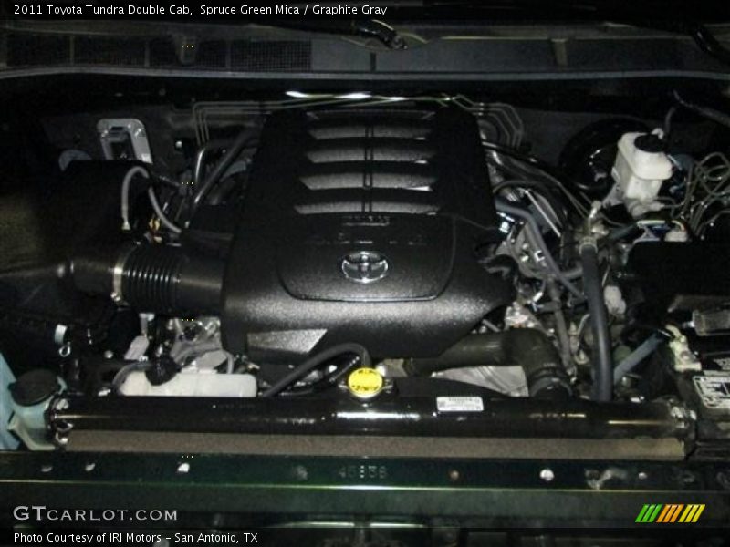 Spruce Green Mica / Graphite Gray 2011 Toyota Tundra Double Cab