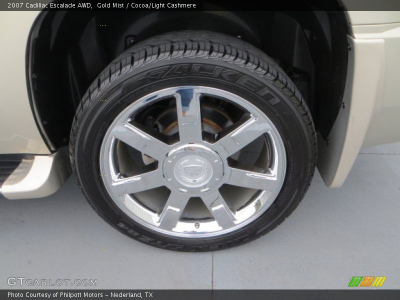 Gold Mist / Cocoa/Light Cashmere 2007 Cadillac Escalade AWD