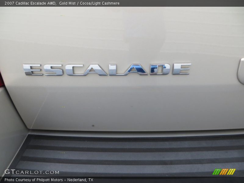 Gold Mist / Cocoa/Light Cashmere 2007 Cadillac Escalade AWD
