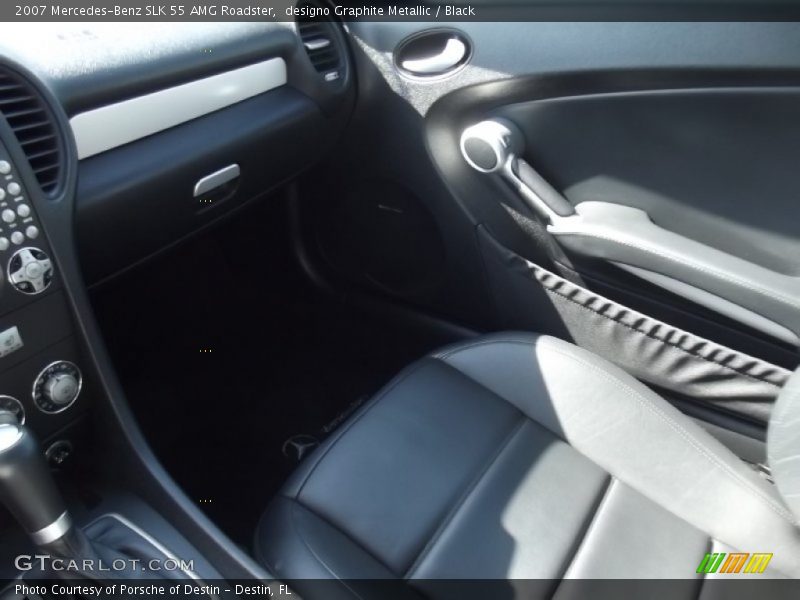 designo Graphite Metallic / Black 2007 Mercedes-Benz SLK 55 AMG Roadster