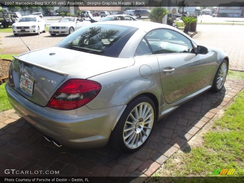 designo Graphite Metallic / Black 2007 Mercedes-Benz SLK 55 AMG Roadster