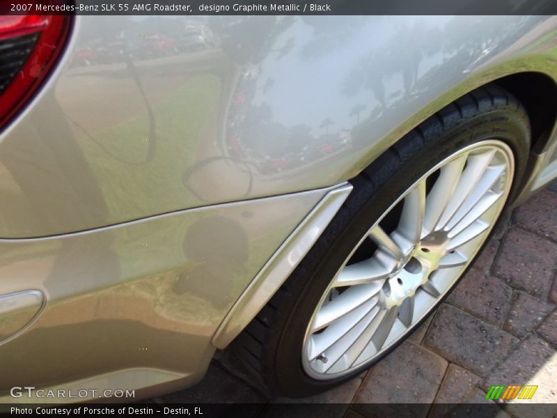 designo Graphite Metallic / Black 2007 Mercedes-Benz SLK 55 AMG Roadster