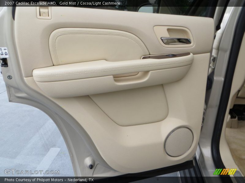 Gold Mist / Cocoa/Light Cashmere 2007 Cadillac Escalade AWD