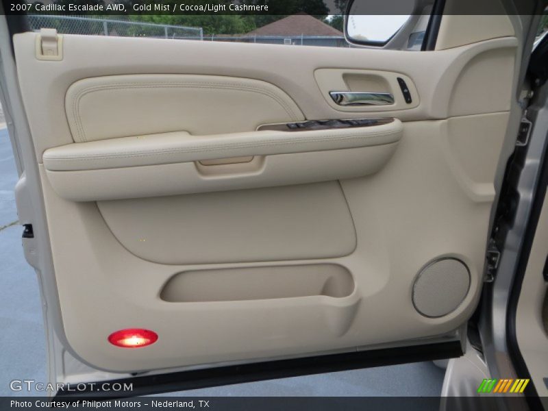 Gold Mist / Cocoa/Light Cashmere 2007 Cadillac Escalade AWD