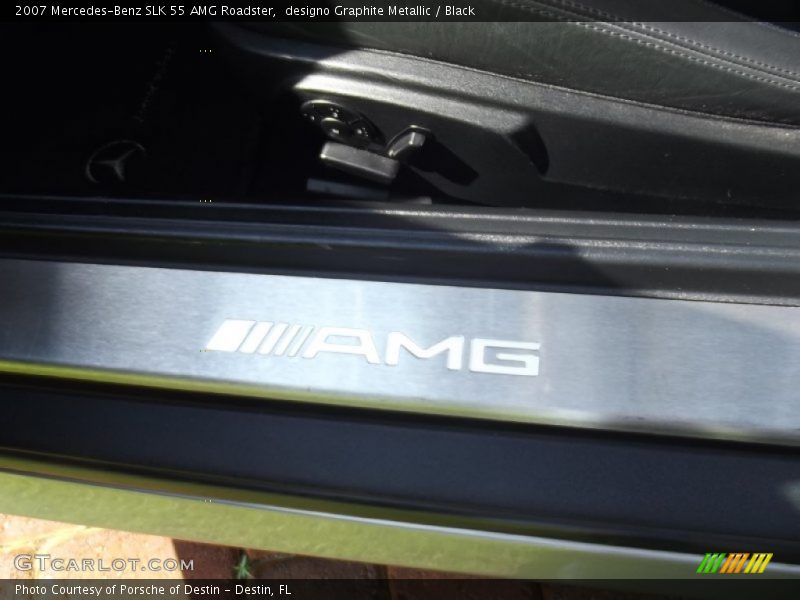 designo Graphite Metallic / Black 2007 Mercedes-Benz SLK 55 AMG Roadster