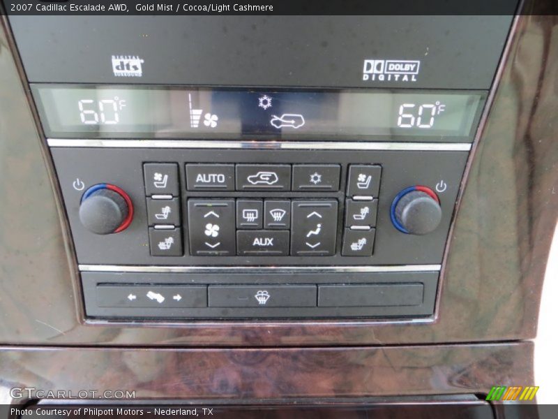 Gold Mist / Cocoa/Light Cashmere 2007 Cadillac Escalade AWD