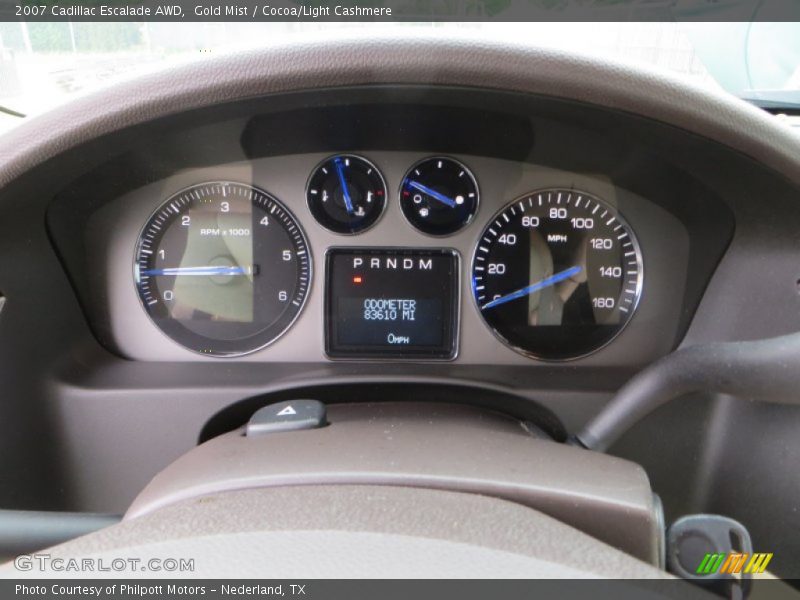 Gold Mist / Cocoa/Light Cashmere 2007 Cadillac Escalade AWD