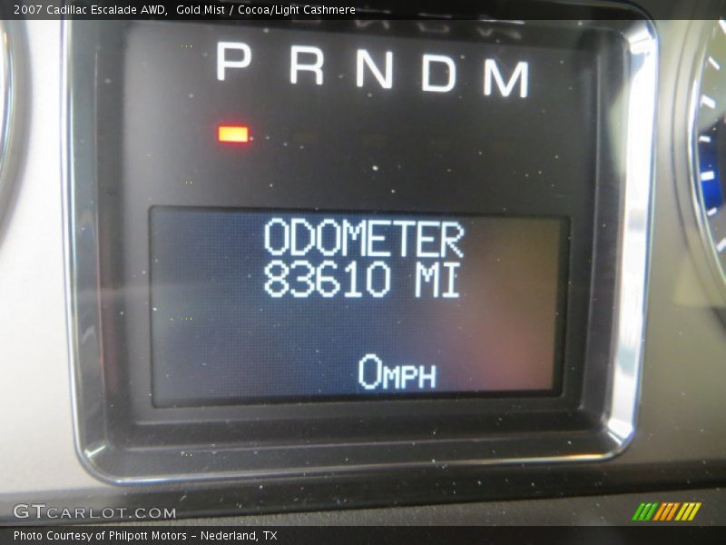 Gold Mist / Cocoa/Light Cashmere 2007 Cadillac Escalade AWD