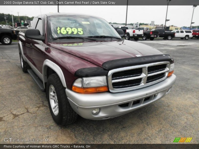 Dark Garnet Red Pearl / Dark Slate Gray 2003 Dodge Dakota SLT Club Cab