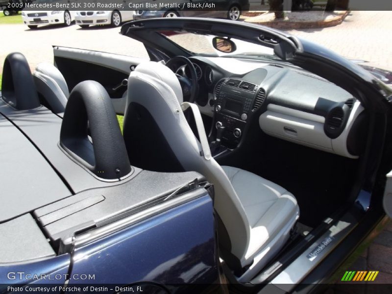 Capri Blue Metallic / Black/Ash 2009 Mercedes-Benz SLK 300 Roadster