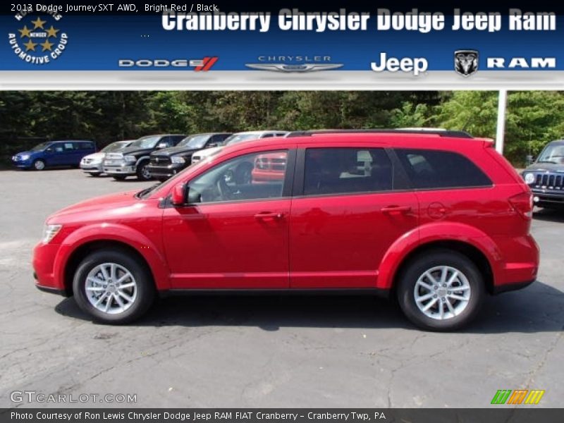Bright Red / Black 2013 Dodge Journey SXT AWD
