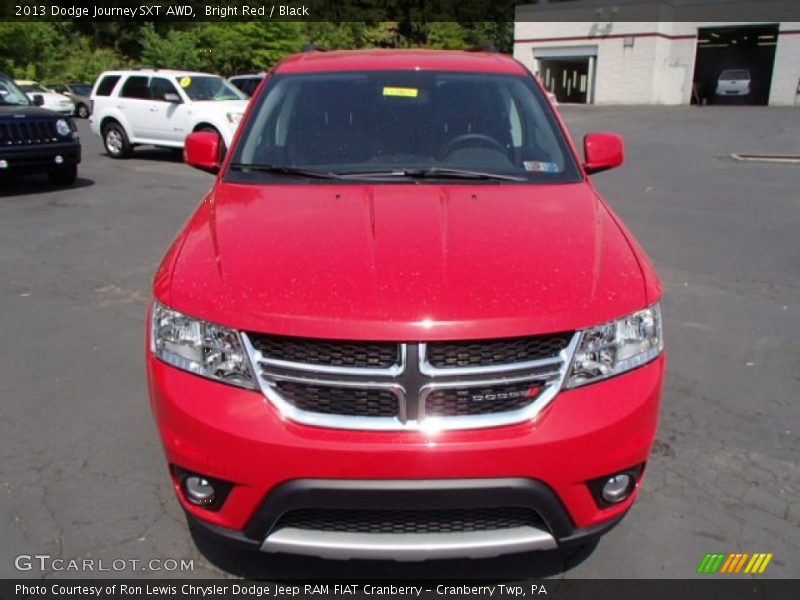 Bright Red / Black 2013 Dodge Journey SXT AWD