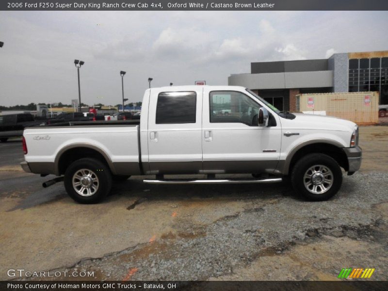 Oxford White / Castano Brown Leather 2006 Ford F250 Super Duty King Ranch Crew Cab 4x4