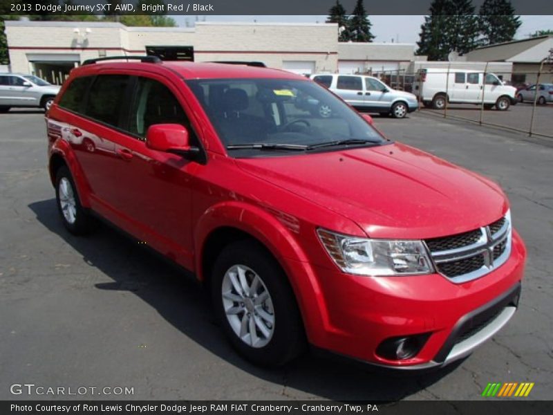 Bright Red / Black 2013 Dodge Journey SXT AWD