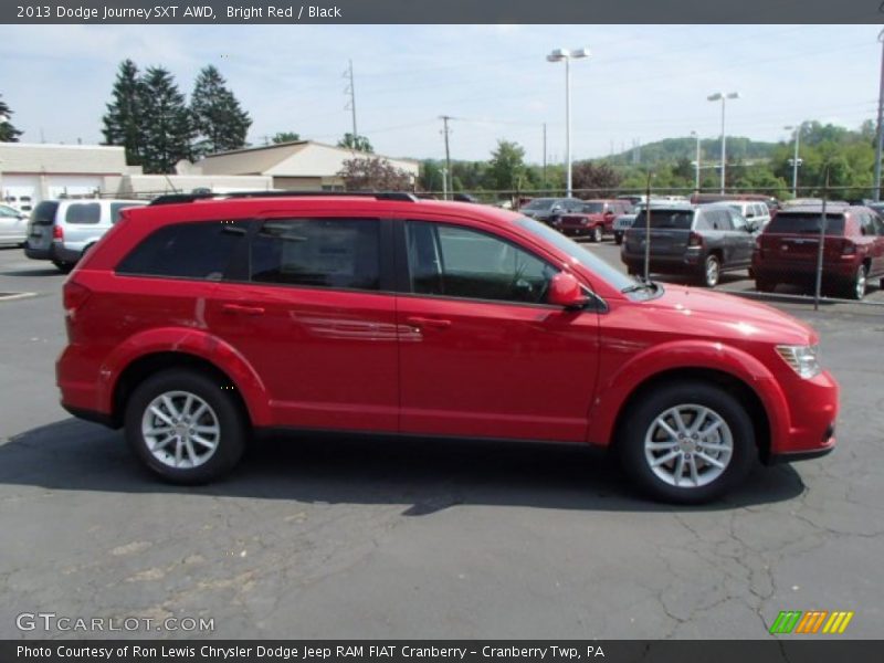Bright Red / Black 2013 Dodge Journey SXT AWD