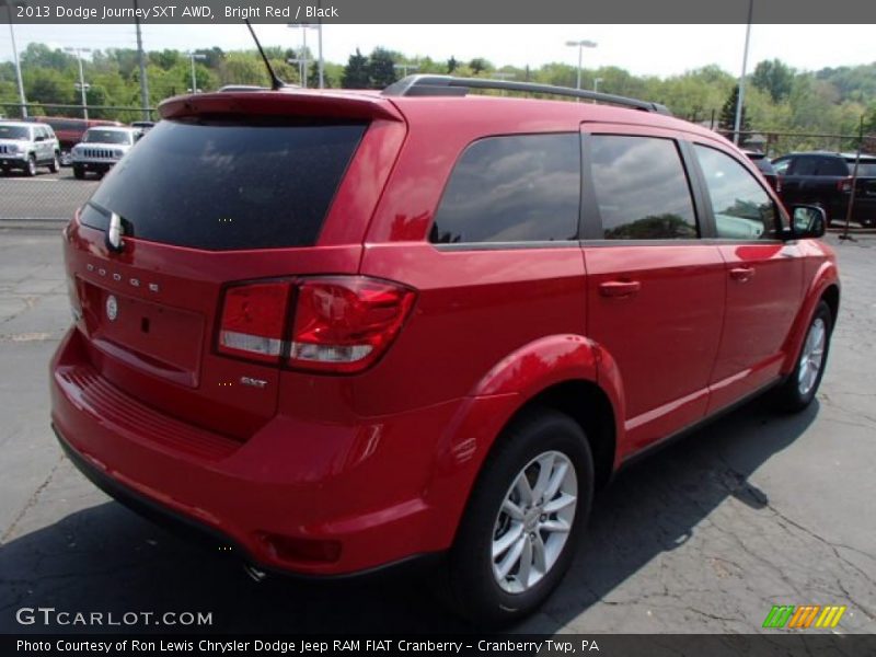 Bright Red / Black 2013 Dodge Journey SXT AWD