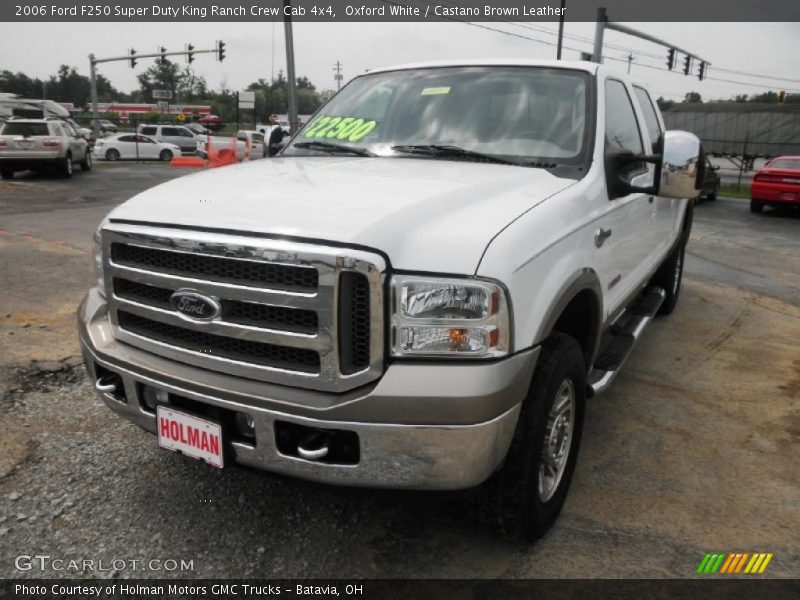 Oxford White / Castano Brown Leather 2006 Ford F250 Super Duty King Ranch Crew Cab 4x4