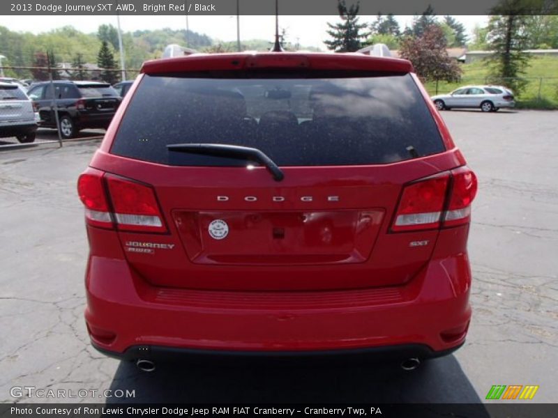 Bright Red / Black 2013 Dodge Journey SXT AWD