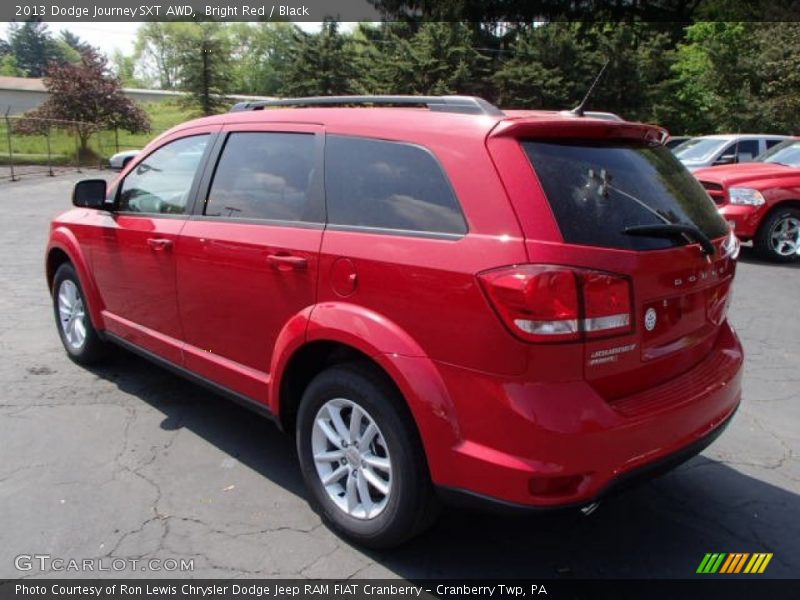 Bright Red / Black 2013 Dodge Journey SXT AWD