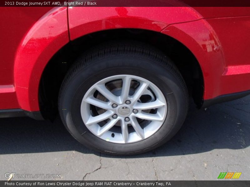 Bright Red / Black 2013 Dodge Journey SXT AWD