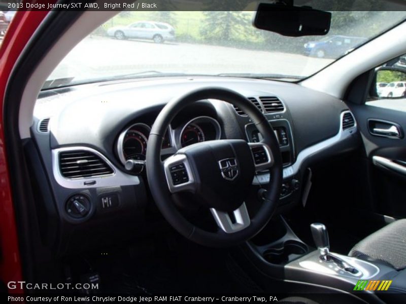 Bright Red / Black 2013 Dodge Journey SXT AWD