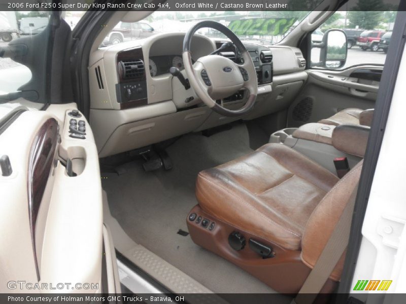  2006 F250 Super Duty King Ranch Crew Cab 4x4 Castano Brown Leather Interior