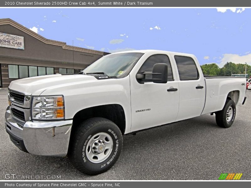 Summit White / Dark Titanium 2010 Chevrolet Silverado 2500HD Crew Cab 4x4