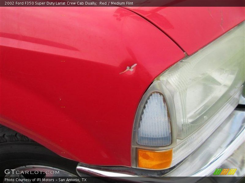 Red / Medium Flint 2002 Ford F350 Super Duty Lariat Crew Cab Dually