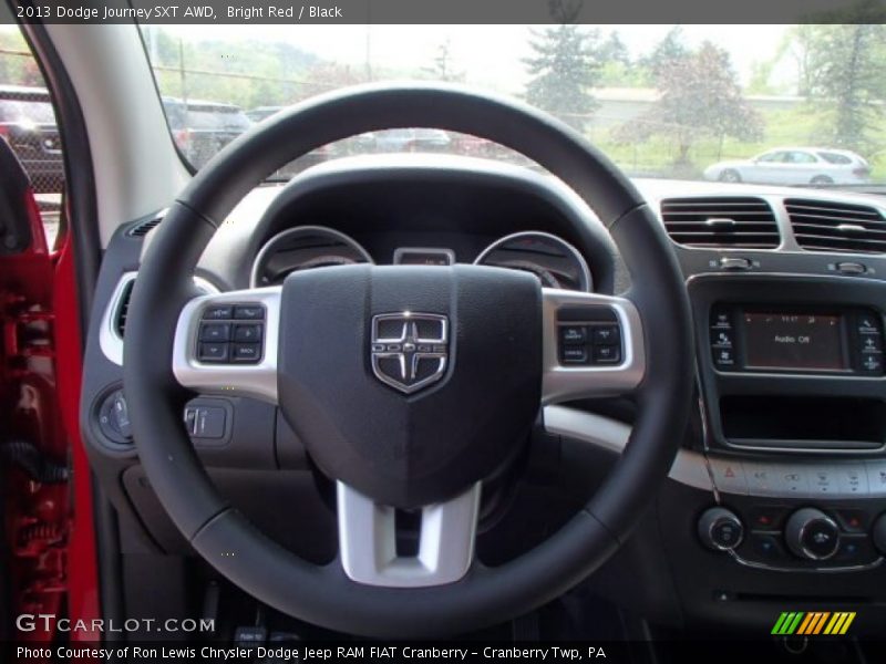 Bright Red / Black 2013 Dodge Journey SXT AWD