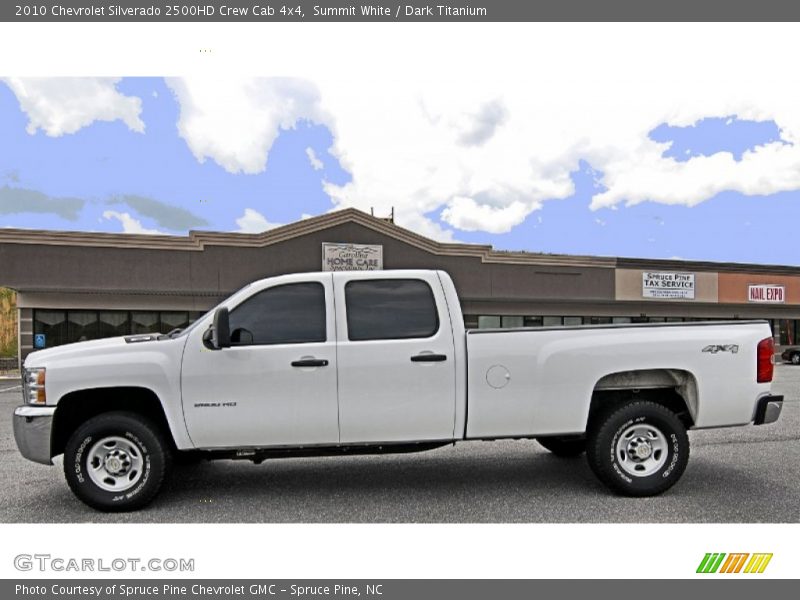 Summit White / Dark Titanium 2010 Chevrolet Silverado 2500HD Crew Cab 4x4