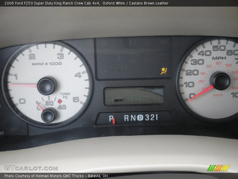 Oxford White / Castano Brown Leather 2006 Ford F250 Super Duty King Ranch Crew Cab 4x4