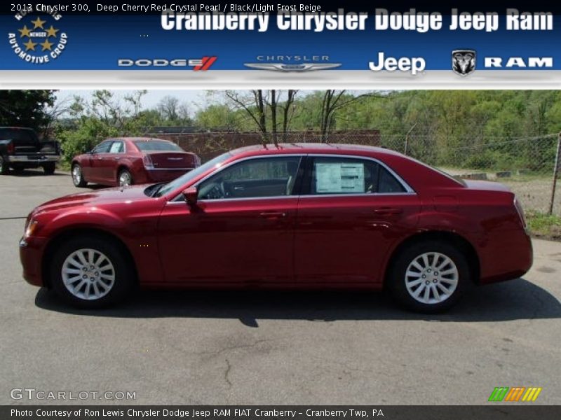 Deep Cherry Red Crystal Pearl / Black/Light Frost Beige 2013 Chrysler 300