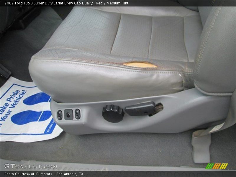 Red / Medium Flint 2002 Ford F350 Super Duty Lariat Crew Cab Dually