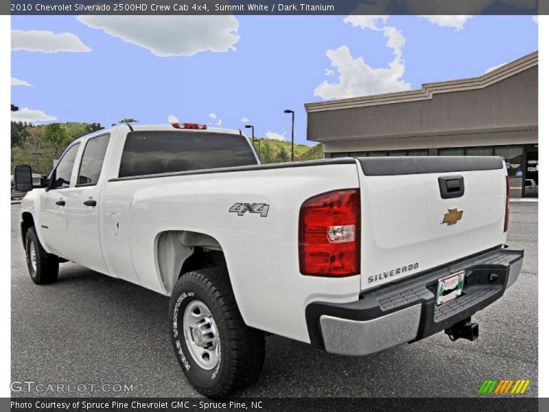 Summit White / Dark Titanium 2010 Chevrolet Silverado 2500HD Crew Cab 4x4