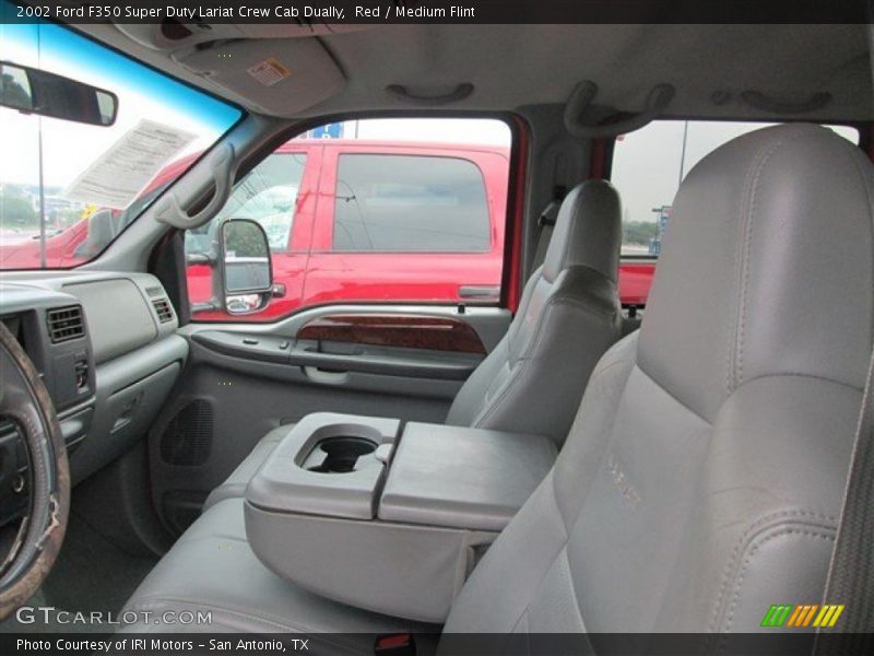 Red / Medium Flint 2002 Ford F350 Super Duty Lariat Crew Cab Dually