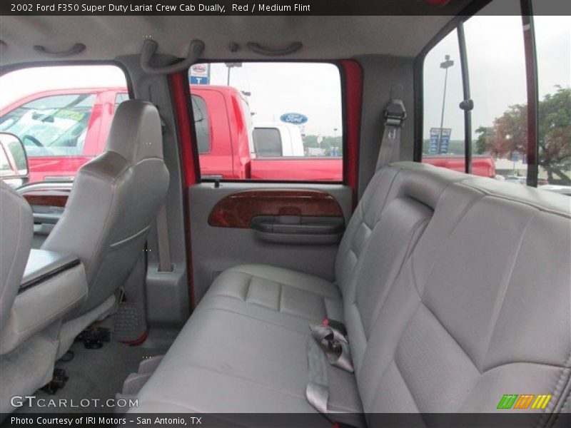Red / Medium Flint 2002 Ford F350 Super Duty Lariat Crew Cab Dually