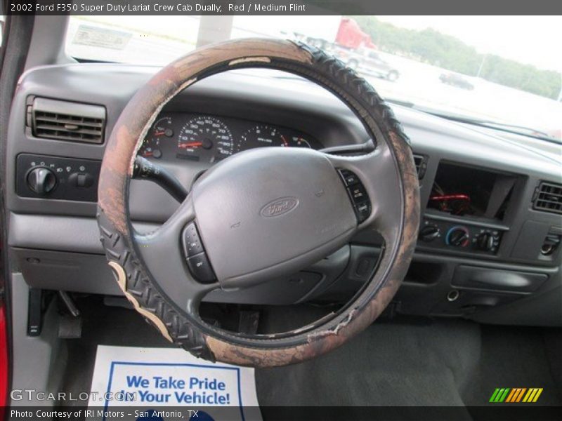 Red / Medium Flint 2002 Ford F350 Super Duty Lariat Crew Cab Dually