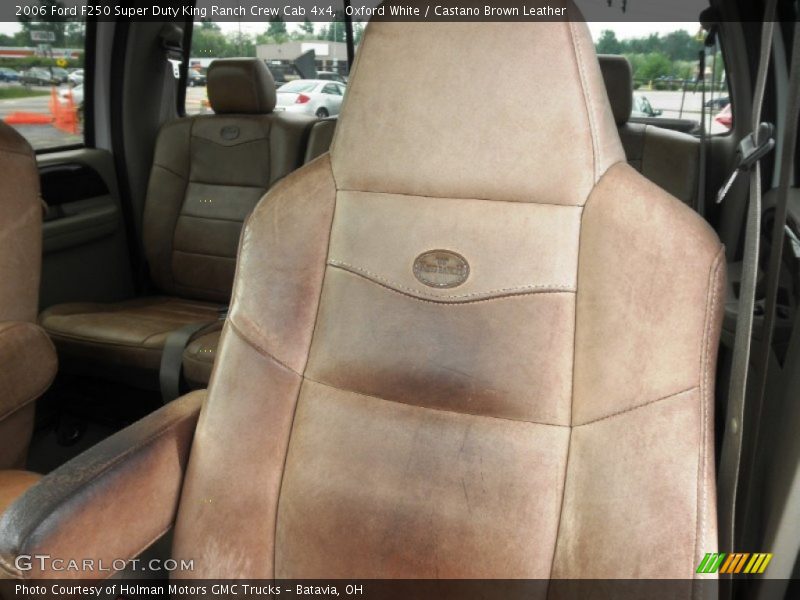 Oxford White / Castano Brown Leather 2006 Ford F250 Super Duty King Ranch Crew Cab 4x4