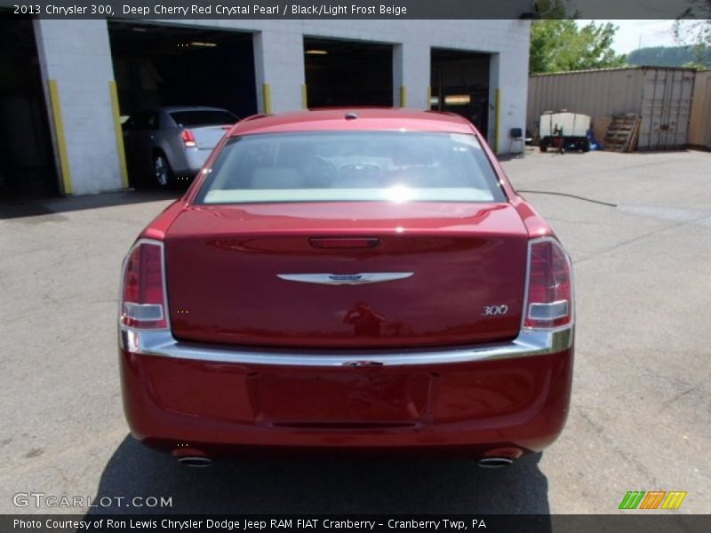 Deep Cherry Red Crystal Pearl / Black/Light Frost Beige 2013 Chrysler 300