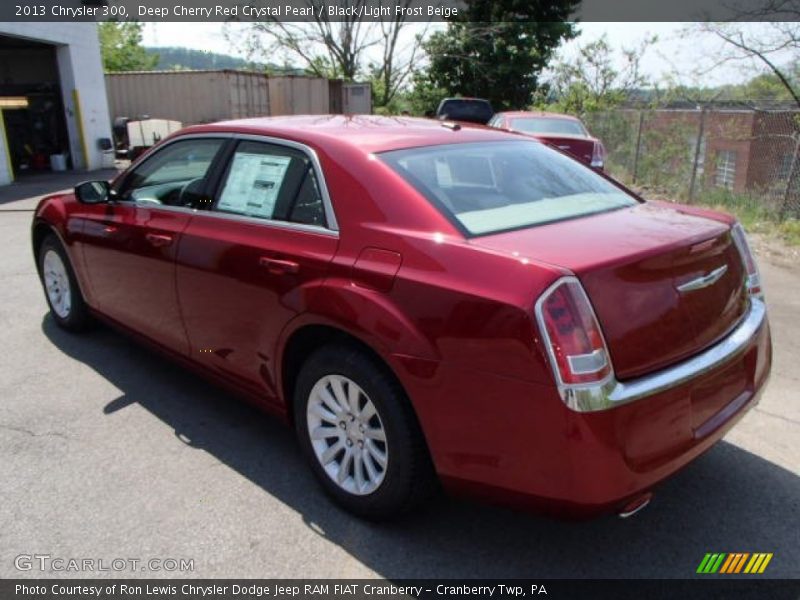 Deep Cherry Red Crystal Pearl / Black/Light Frost Beige 2013 Chrysler 300