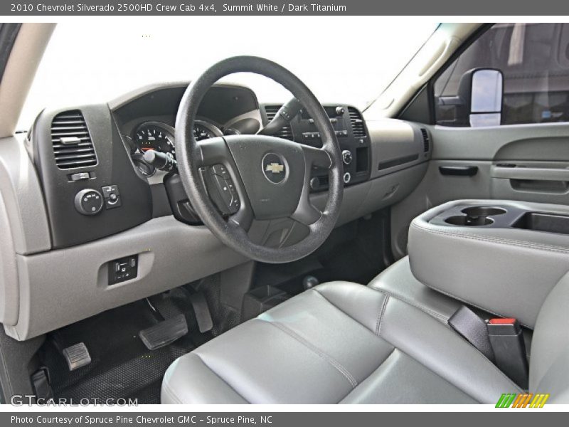 Summit White / Dark Titanium 2010 Chevrolet Silverado 2500HD Crew Cab 4x4